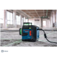 BOSCH GLL 80-33 G kryžminių linijų lazeris 1x3 Ah